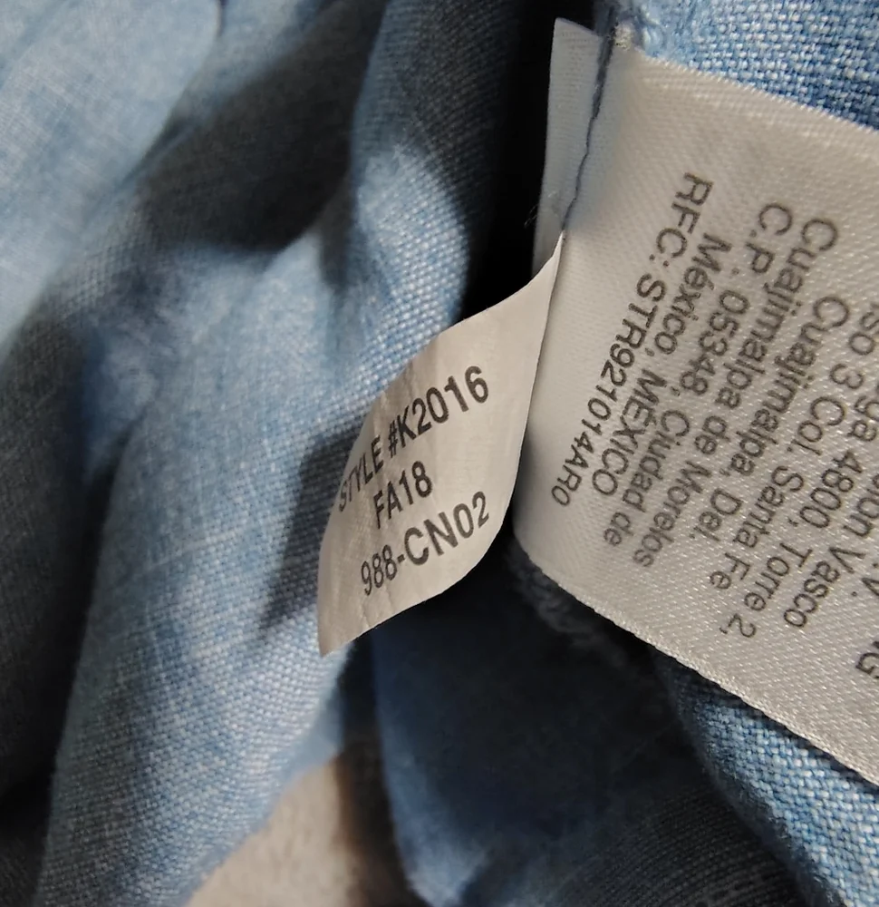 NWT J. Crew Denim Blue Chambray Wrap Blouse Indigo Star Print Women's XS NEW!